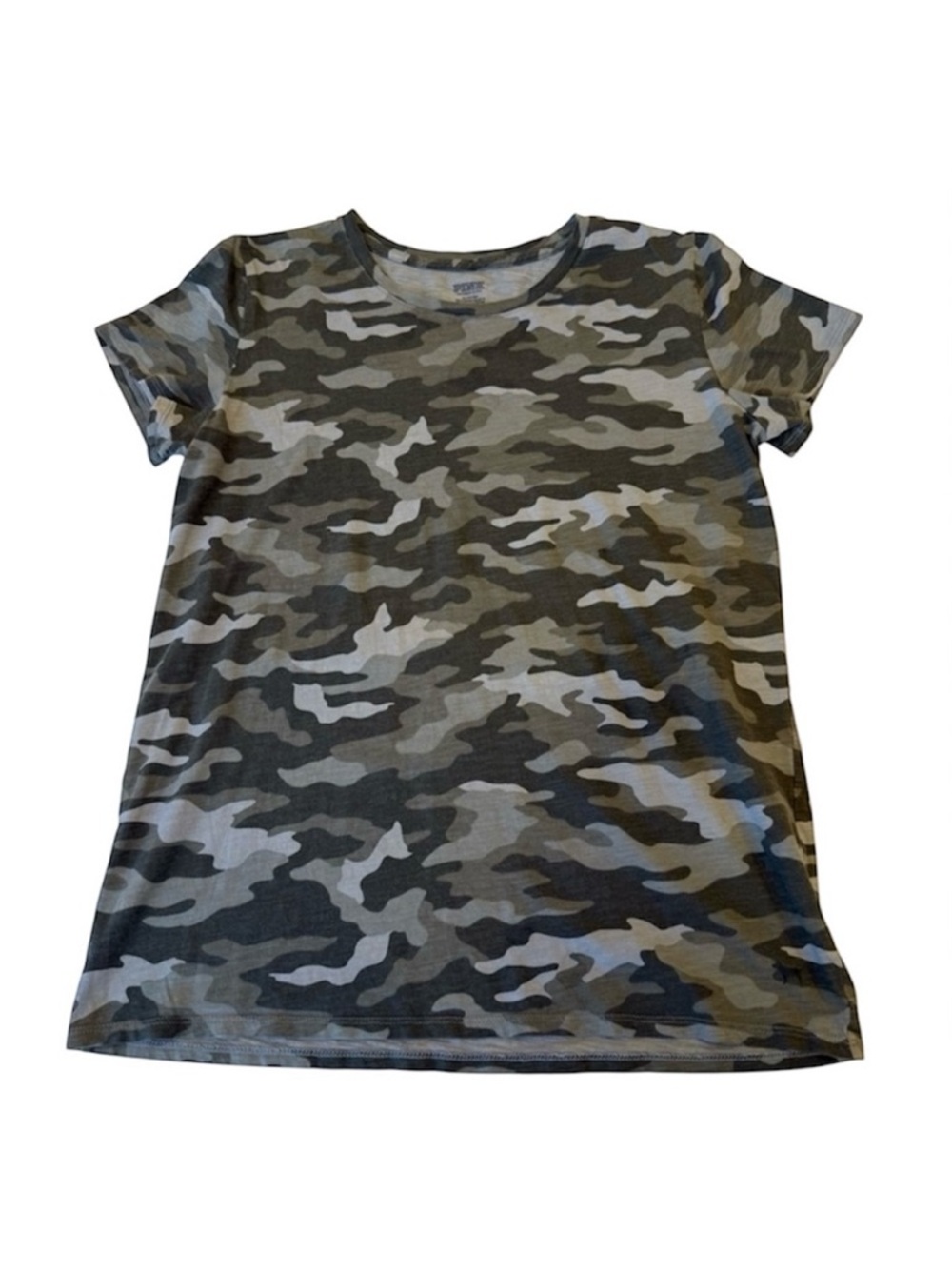 Victoria’s Secret Green Camo T-Shirt 100% Cotton Women’s Size M EUC